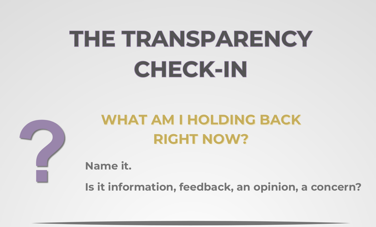The Transparency Check-In