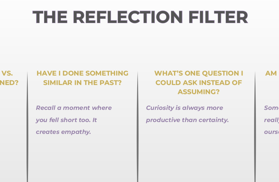 The Reflection Filter