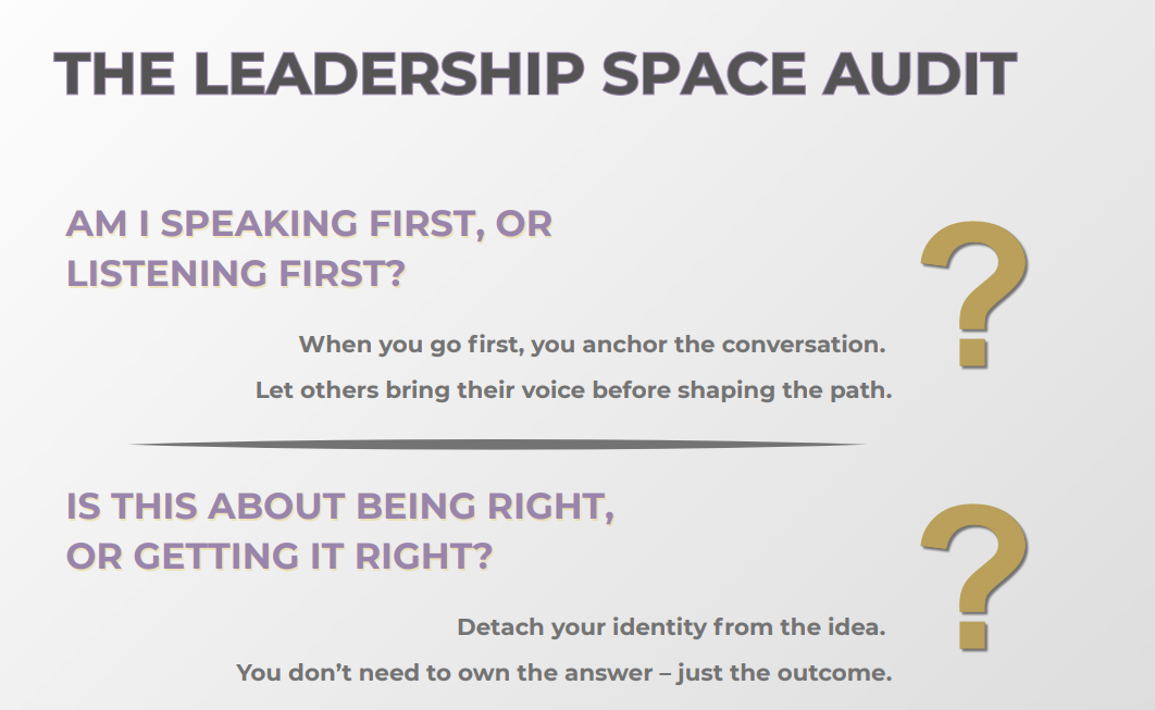 The Leadership Space Audit