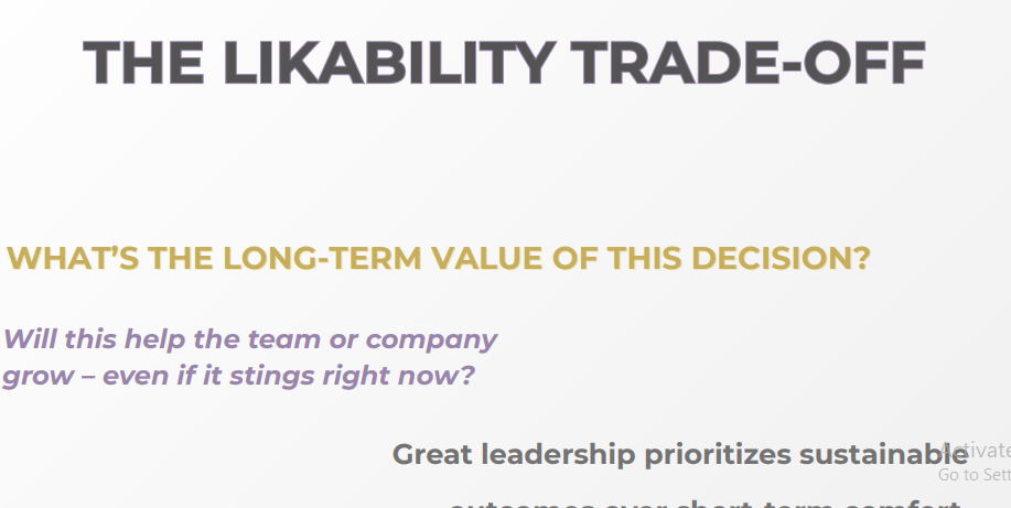 The Likability Trade-Off