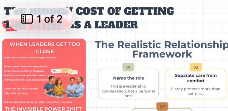 The Hidden Cost of Getting Too Close as a Leader